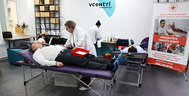70 осіб долучилися до збору крові у Vcentri HUB: Шевченківський